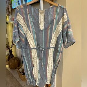 Beach By Exist Multicolor Striped Swim Coverup